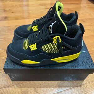 Air Jordan 4 Retro (black/white-tour yellow)